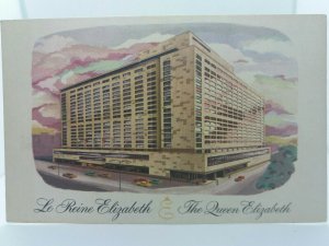 Vintage Postcard The Queen Elizabeth Hilton Hotel Montreal Canada