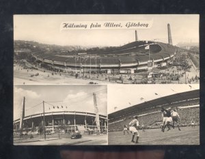 RPPC GOTEBORG SWEDEN FUTBOL STADIUM SOCCER STADIUM REAL PHOTO POSTCARD