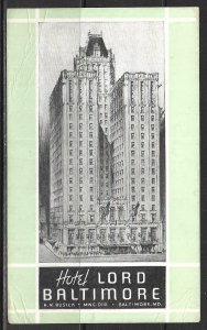 Maryland, Baltimore - Lord Baltimore Hotel - [MD-076]