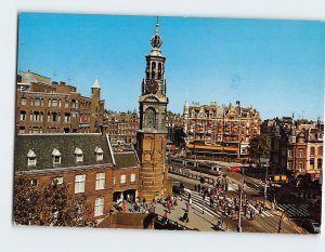 Postcard Muntplein met Munttoren, Amsterdam, Netherlands