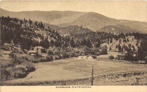 J24/ Platte Canyon Colorado Postcard c1910 Kaiserheim Homes Ranch  204 