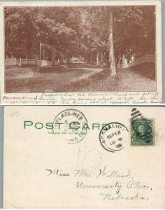 MAIN STREET WINDSOR VERMONT ANTIQUE 1906 UNDIVIDED POSTCARD
