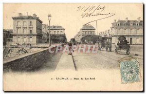 Postcard Old Saumur Rene King Square