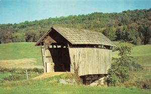 ST JOHNSBURY, VT Vermont  COVERED BRIDGE~States Smallest  1966 Chrome Postcard