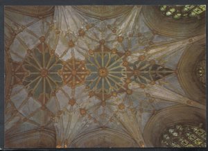 Gloucestershire Postcard - Sanctuary Vaulting, Tewkesbury Abbey   RR5412