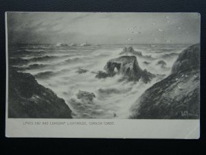 Cornwall LANDS END & LONGSHIP LIGHTHOUSE c1902 UB Postcard by Raphael Tuck 811