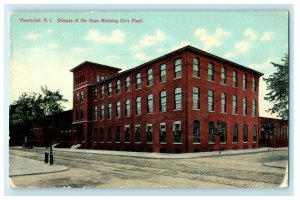 1919 Hope Webbing Co's Plant Pawtucket, Rhode Island, RI Postcard