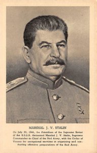 Marshal J. V. Stalin Supreme Commander in Chief View Images 