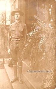 Military Man Military Real Photo Soldier Unused 