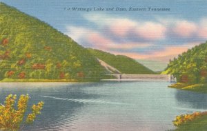 Watauga Lake and Dam in Eastern Tennessee - Linen