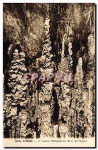 CPA Grotte Grottes Aven Armand La grande stalagmite