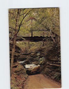 Postcard Tight Squeeze Through Red Bird Gorge, Wisconsin Dells, Wisconsin