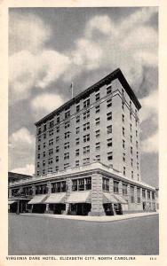 ELIZABETH CITY, NC North Carolina  VIRGINIA DARE HOTEL  Pasquotank Co  Postcard