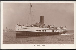 Shipping Postcard - Paddle Steamer Lorna Doone - Used 1938 - MB2267