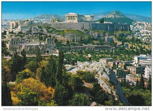 Greece Athens View Of The Acropolis