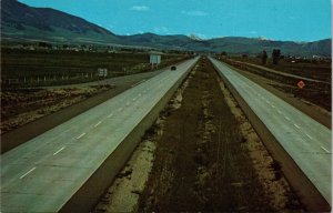 Interstate 90 Gallatin Valley Bozeman to Three Forks Montana Postcard