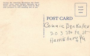 Vintage Postcard 1930's Hessian Guard House Carlisle Barracks Pennsylvania PA 