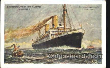 Stuttgart Norddeutscher Lloyd, Breman, Ship Unused close to grade 1