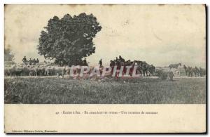 Postcard Old Army Schools has fire Pending orders An invasion of Canons sheep
