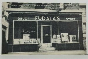 Fudala's Drug Store Duryea Pa c1930 Postcard N4