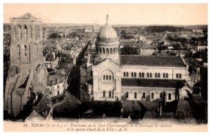 France Tours, Panorama de la Tour Charlemagne, de la Basilique