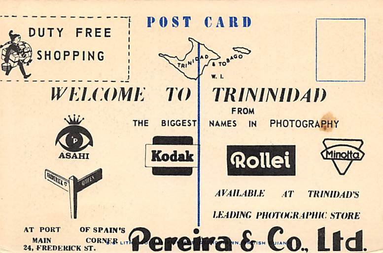 On the Road North Trinidad Postcard