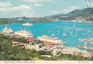 Cruise Ships In Charlotte Amalie Harbour St Thomas Virgin Islands