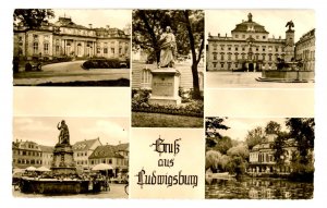 Gruss Aus   Ludwigsburg, Germany. Multi-View   *RPPC