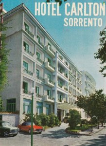 Italy Sorrento Hotel Carlton Vintage Luggage Label sk3439