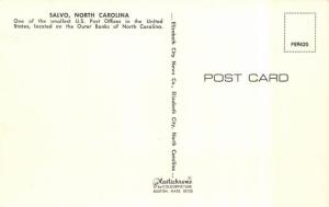 SALVO, NC North Carolina POST OFFICE~One OF Smallest~US  DARE CO Chrome Postcard