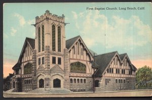 Califorina LONG BEACH First Baptist Church - Divided Back