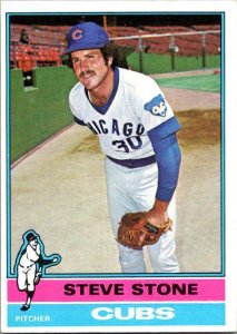 1976 Topps Baseball Card Steve Stone Chicago Cubs sk13354