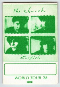 The Church Starfish Backstage Pass 1988 Cloth Fabric Shoegaze Dream Pop