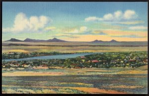 4820) New Mexico ALBUQUERQUE T.W.A. Airport Base Rio Grande Volcanoes - LINEN