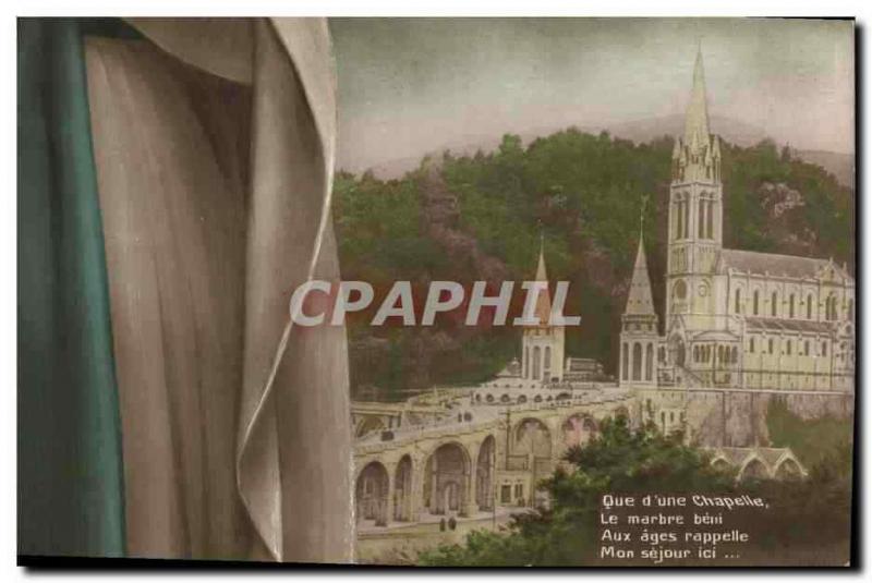 Vintage Postcard Puzzle Lourdes Basilica