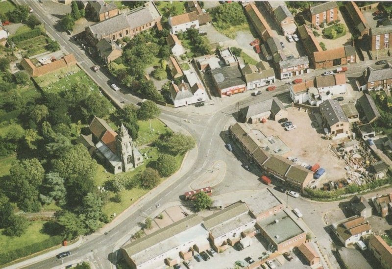 Keyworth Nottingham Aerial Birds Eye Postcard