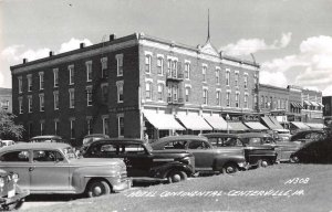 Centerville Iowa Hotel Continental Real Photo Vintage Postcard AA12296