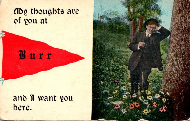 Wisconsin Burr Mt Thoughts Are Of You 1912 Pennant Series