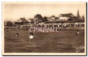 Old Postcard Saint Pair sur Mer Beach