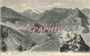 Old Postcard Gavarnie Valley of ossene and vignemale