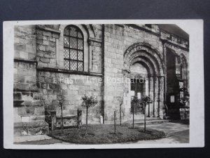 Staffordshire TUTBURY CHURCH & THE OLD STOCKS - Old RP Postcard