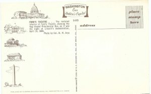 Ford's Theater Washington DC Where Lincoln Was Shot in Flag Draped Box