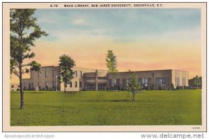 South Carolina Greenville Mack Library Bob Jones University