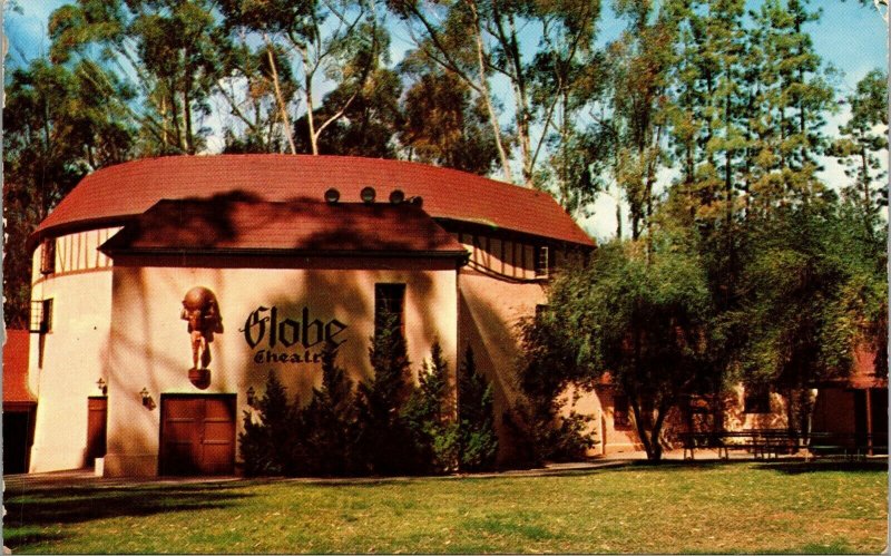 Vintage Old Globe Theatre In Balboa Park San Diego California CA Postcard