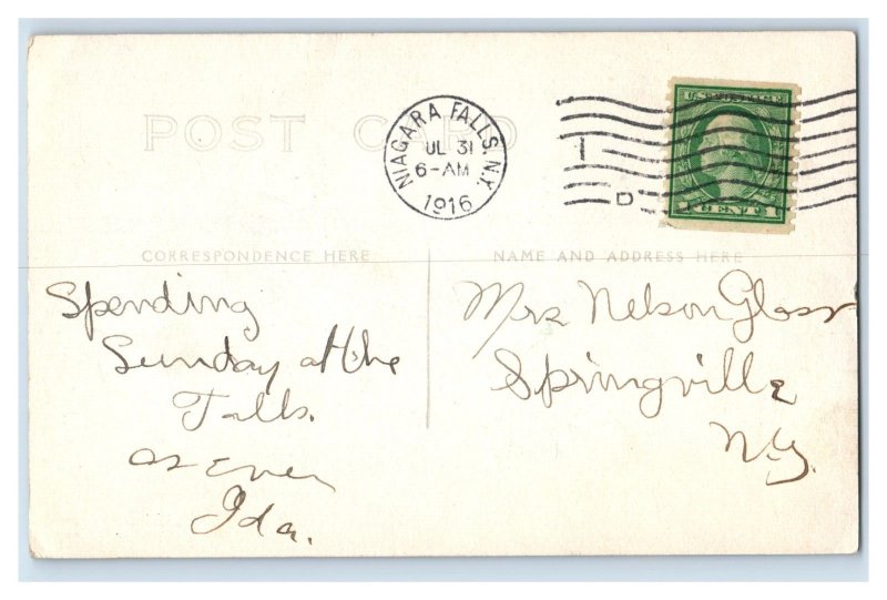 C. 1910 U.S. Side Niagara Falls  New York Real Photo RPPC Vintage Postcard P218