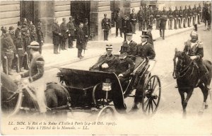 CPA 1903 Roi et reine d'Italie a PARIS Hotel de la Monnaie ROYALTY (1242033)