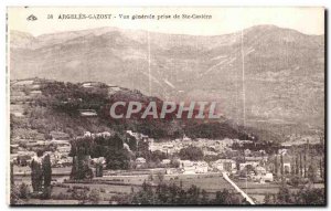 Old Postcard Argeles Gazost General view taken ste Castere