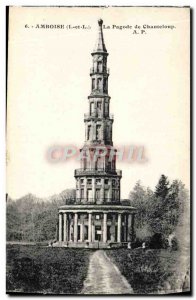 Old Postcard From Amboise Pagoda Chanteloup