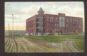 SIOUX CITY IOWA EXCHANGE BUILDING VINTAGE POSTCARD 1910