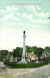 MN, Saint Paul, Minnesota, The Soldier's Monument, Wright Barrret No. 163
